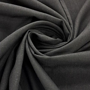 Linen Dress Fabrics Black Linen Slub 150cm (7809117552729)