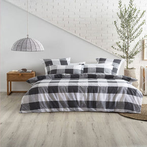 Linen House Duvet Cover 3/4 Linen House Alec Carbon Duvet Cover Set (7894744301657)