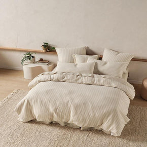 Linen House Duvet Cover Double Linen House Natural Majorca Duvet Cover Set