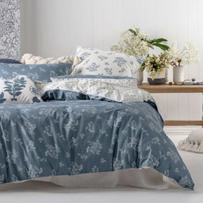 Linen House Duvet Cover Linen House Blue Thelma Duvet Cover Set