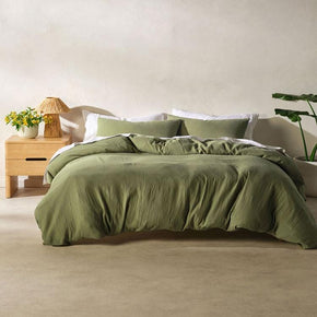 Linen House Duvet Cover Queen Linen House Galene Moss Duvet Cover Set