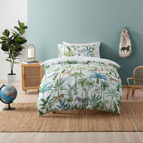 Linen House Duvet Cover Single Linen House Jungle Oasis Duvet Cover Set