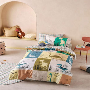 Linen House Duvet Cover Single Linen House Multi Prehistoric Patchwork Duvet Cover Set