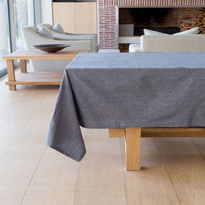 Linen House Table Cloth Table Cloth – 150 x 230cm tablecloth Linen House Revana Chambray Black Tablecloth