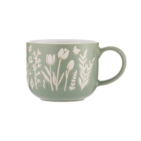 Mason Cash CANISTER Mason Cash In The Meadow Mug Green Tulip 400ml MC2002170