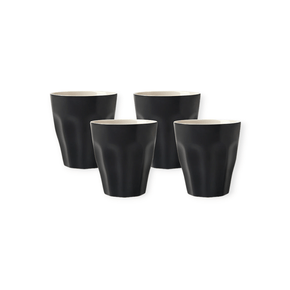 Maxwell & Williams MUG Maxwell & Williams Sala Latte Cup Set of 4 Black 265ml LM0039