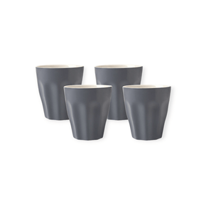 Maxwell & Williams MUG Maxwell & Williams Sala Latte Cup Set of 4 Charcoal 265ml LM0034