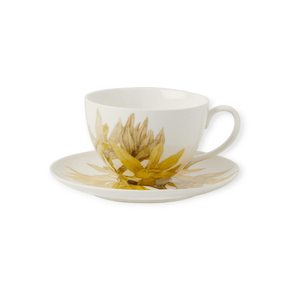 Maxwell & Williams MUGS Maxwell & Williams Royal Botanic Gardens Cup & Saucer Yellow 240ml HV0456 (7504667836505)