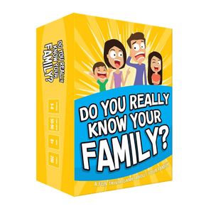 MHC World Game Do You Really Know Your Family Card Game 0162T