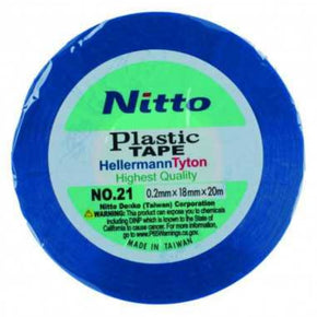 Nitto INSULATION TAPE Nitto 20 m Plastic Insulation Tape Blue TN20BL (7885080592473)