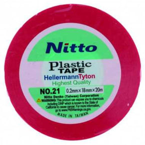 Nitto insulation tape Nitto 20 m Plastic Insulation Tape Red TN20R (7885090357337)