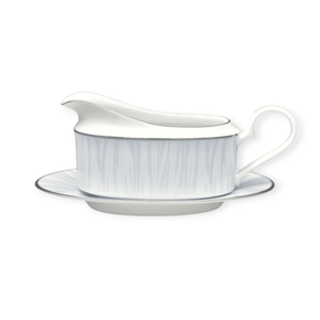 Noritake Bowls Noritake Glacier Gravy Boat With Saucer 500ml GLAC012