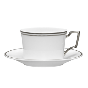 Noritake Cup & Saucer Noritake Aidan Platinum Cup & Saucer 240ml AID033