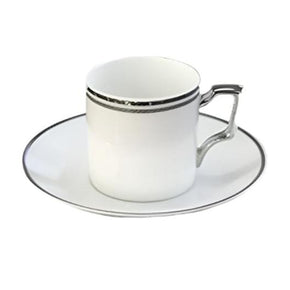 Noritake Cup & Saucer Noritake Aidan Platinum Espresso Cup & Saucer 90ml AID051