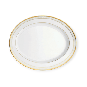 Noritake Serving Platter Noritake Hampshire Gold Platter Medium 34cm HAMPG021