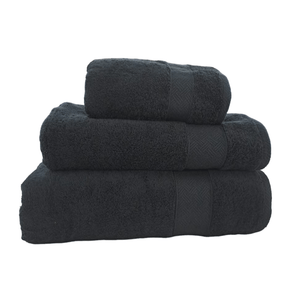 NORTEX TOWEL Face Cloth 30 x 30 Nortex Indulgence Towels Black 630gsm (7750643449945)