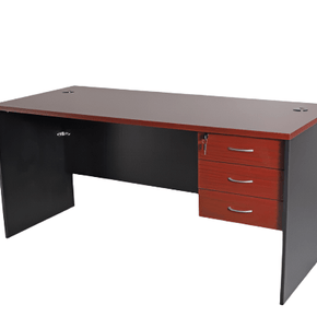 OFFICE INNOVATION Office Desk 1.2 metre Desk with 3 Drawers - Model SBG763-C (Cherry Finish)