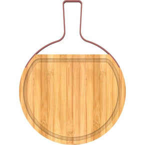 Olala Cutting Board O'lala Bamboo Sphere Cutting Board With Stainless Steel Handle, 42cm SK-9428 (7802565230681)