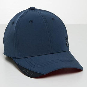 Polo Men's 6 Panel Metal Pony Fitted Peak Blue (7787166990425)