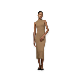 Polo Women Dafne Mock Neck Dress Camel (7917903872089)