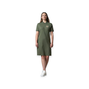 Polo Women Cara Short Sleeve Golfer Dress Olive (7919509766233)