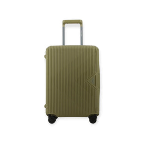 Pierre Cardin Suitcase Pierre Cardin Cannes Clip Case Luggage 20 Inch Green/Orange