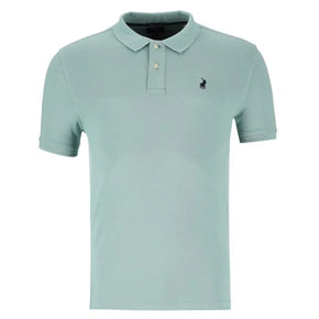 Polo Men's Pique Golfer Aqua (7809119420505)