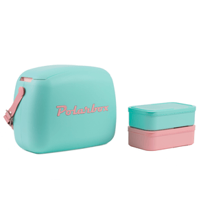 Polarbox Cooler Box Polarbox CoolerBag & 2 Lunch Box Cyan Rosa Baby 6 Liter 10011 (7876879908953)