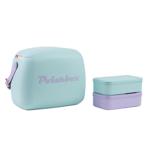 Polarbox Cooler Box Polarbox CoolerBag & 2 Lunch Box Sky Blue Lilac 6 Liter 10012 (7876887642201)