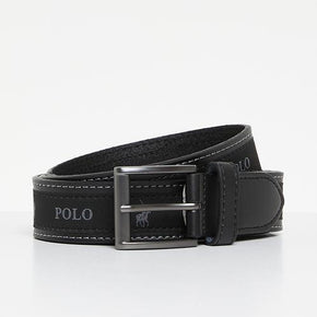 Polo Belts Polo Alessandro Coated Leather Belt  Black (7781710659673)