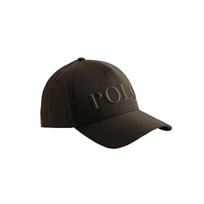 Polo Caps Polo Men's 6 Panel Pyramid Polo Peak Black (7813331845209)