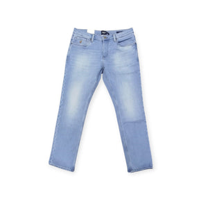 Polo Jeans Polo Men's Knitted Slim Leg Denim Light Wash