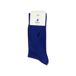 Polo Socks Polo Men's Cotton Socks Plain Blue