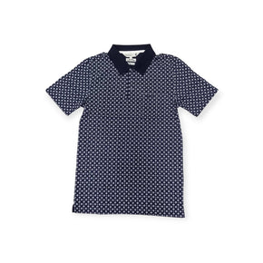 Pringle Golf T Shirt Pringle Kurt Mercerised Jacquard Golfer Navy (7802218643545)