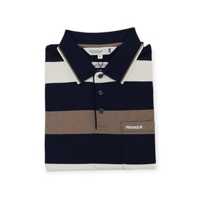 Pringle Golf T Shirt Pringle Men's Brennon Mercerised Golfer Navy