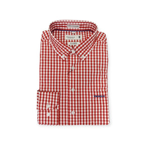 Pringle Shirts Pringle Men's Long Sleeve Arnold Red Check Shirt