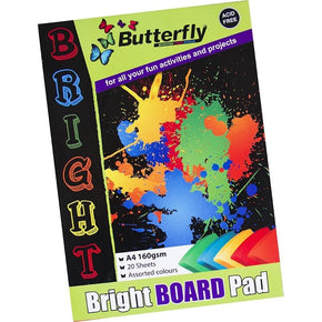 PSD Tech & Office Butterfly Project Board Pad Bright A4 20 Sheets (7314643419225)