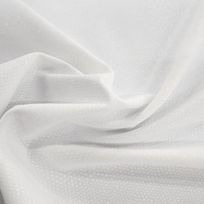 PU Dress Fabrics White Embossed Pu Leather Fabric 150cm