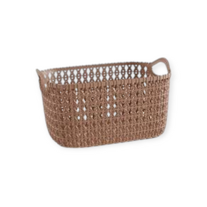 Rattan Basket Small Bronze P3585 (7813663752281)