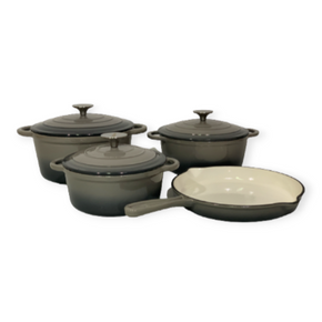 Cast Iron Cookware Pot Set 7 Piece Blue TH184 (7422920130649)