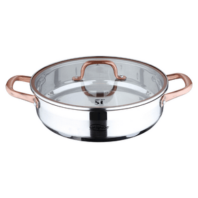 San Ignacio FRYING PAN San Ignacio Cobre 28cm Shallow Pot With Lid SG-8133