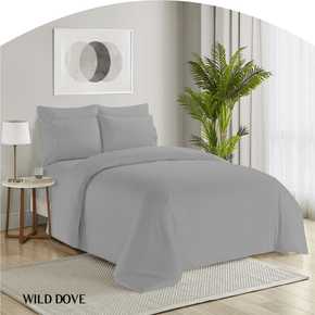 SIMON BAKER Duvet Cover Queen Simon Baker Organic Bamboo Cotton Wild Dove Duvet Cover Set