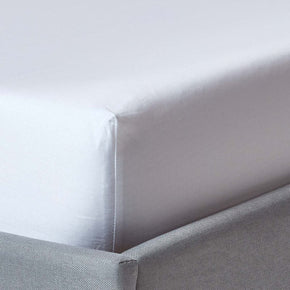 SIMON BAKER FITTED SHEET Single Simon Baker White 200 Thread Count Cotton Percale Fitted Sheet (7825497325657)