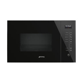 smeg Microwave Smeg 25L Black Linea Built-In Microwave – FMI125N