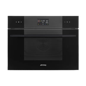 smeg Ovens Smeg 40L Black Combi Microwave Oven Linea SO4102M1B3