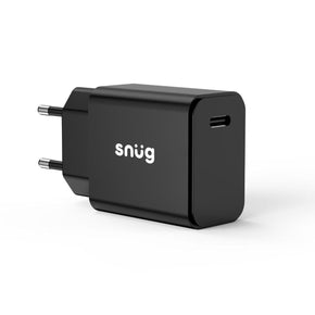 snug Power Adapters & Chargers Snug 1 Port 20W PD Wall Charger - Black