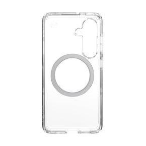 Speck Electronics Accessories Speck Presidio Perfect Clear Magnet Case for Samsung Galaxy S25 – Clear & Chrome