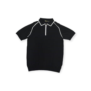 Stefano R Golf T Shirt Stefano R Knitted Golfer Black