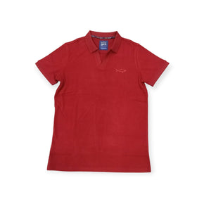 Stefano R Golf T Shirt Stefano R Knitted Golfer Maroon (7825294065753)