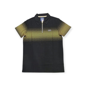 Stefano R Golf T Shirt Stefano R Mercerised Golfer Black/Gold